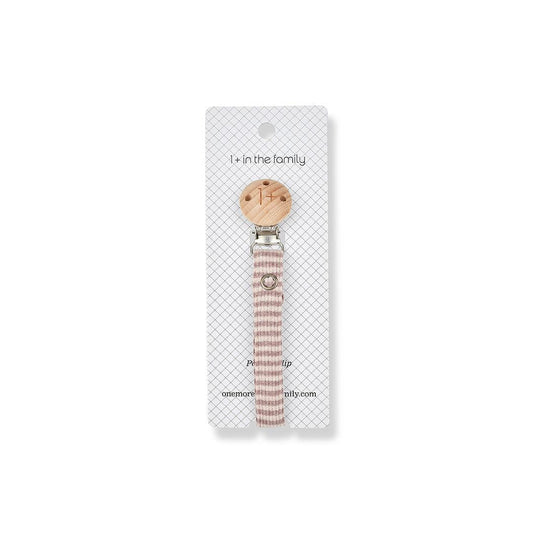 1+ in the family Aina Pacifier Clip - Nude/Mauve